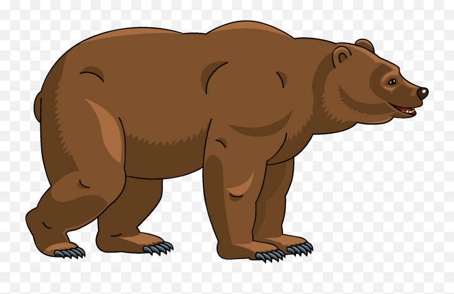 Bear Clipart - Transparent Grizzly Bear Clipart Emoji,Bear Clipart