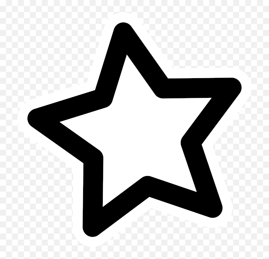 Black Star - Star Clipart Simple Emoji,Star Clipart Black And White