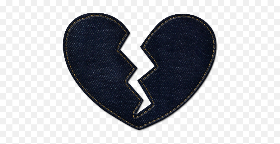 Dark Heart Png - Broken Heart Circle Clipart Emoji,Broken Heart Clipart