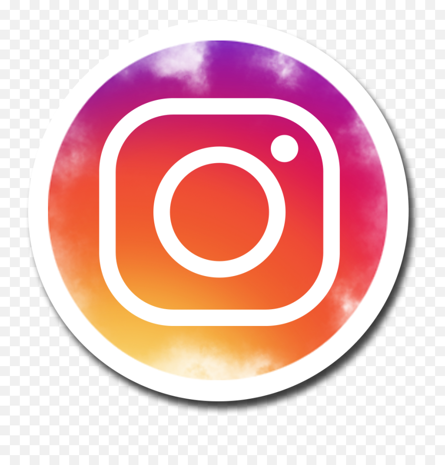 Round Brush Instagram Social Media Icon Logo Smoke Effect - Transparent Background Download Social Media Logos Png Emoji,Smoke Transparent Background