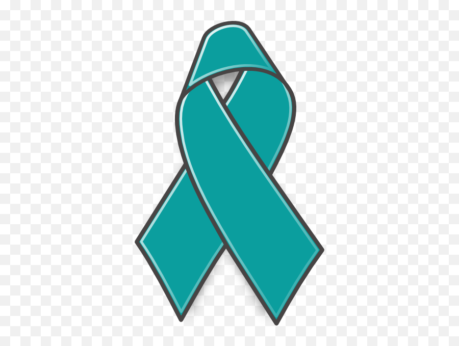 Ovarian Cancer Ribbon Clip Art At Clker - Ovarian Cancer Ribbon Invisible Background Emoji,Cancer Ribbon Clipart
