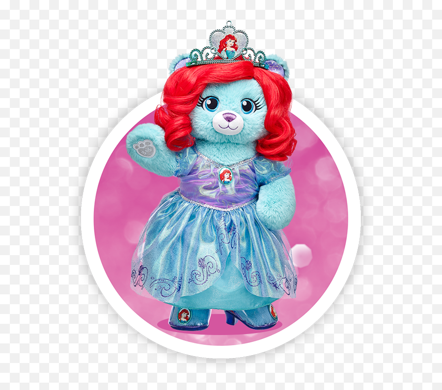 The Little Mermaid Ariel Build - Disney Princess As Bears Emoji,Build A Bear Logo