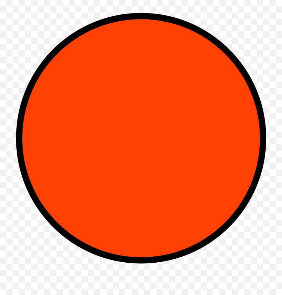 Red Dot Png - Transparent Red Circle Black Outline Emoji,Red Dot Png