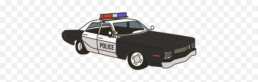 Police Car Lights Right Vintage - Vintage Police Car Emoji,Police Lights Png