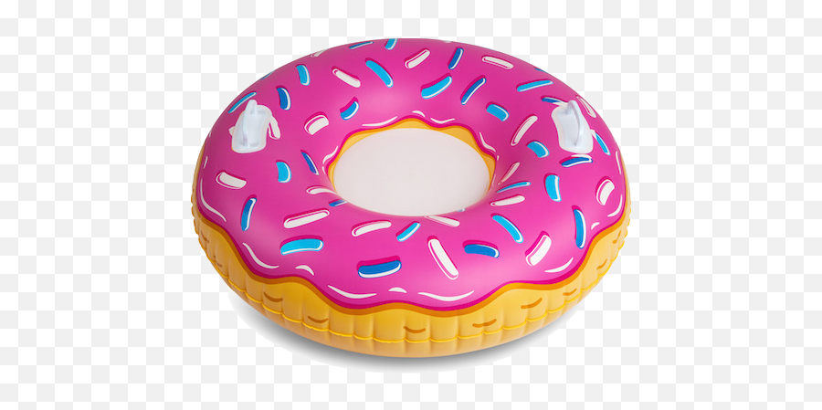 Big Mouth Giant Donut Snow Tube - Donut Snow Tube Emoji,Snow Background Png