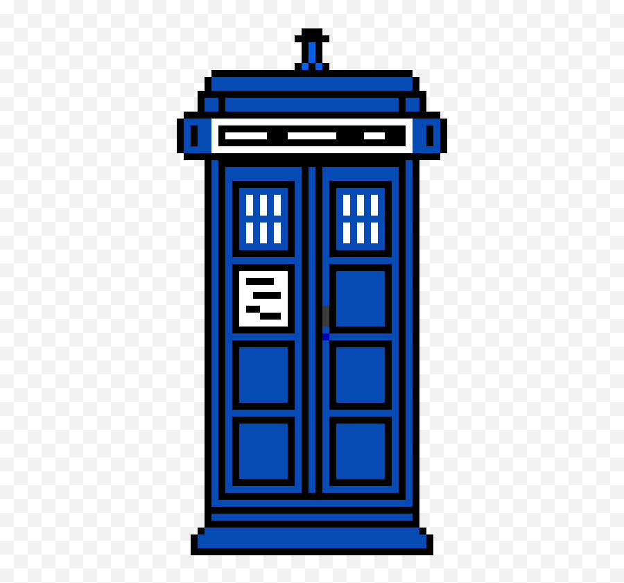 The Tardis Doctor Who - Tardis Pixel Art Png Emoji,Tardis Png