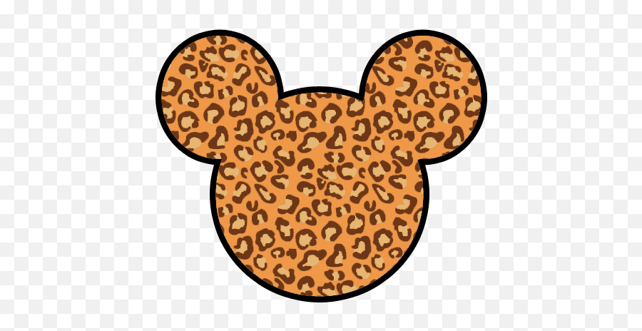 Download Hd Mickey Leopard Print - Skin Decal For Otterbox Leopard Print Cricut Emoji,Otterbox Logo