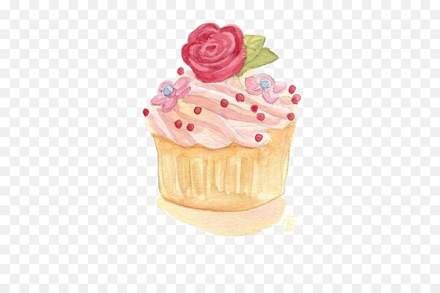 Watercolor Flower Painting Free Png Image Png Arts - Watercolor Cupcake Transparent Background Emoji,Watercolor Flower Clipart