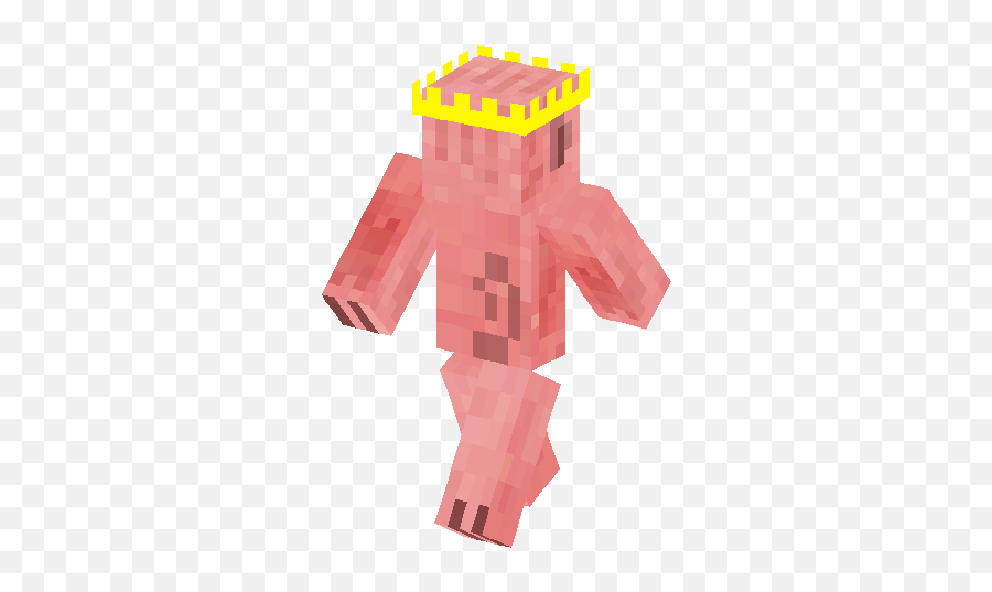 King Pig Skin - Minecraft Emoji,Minecraft Pig Png