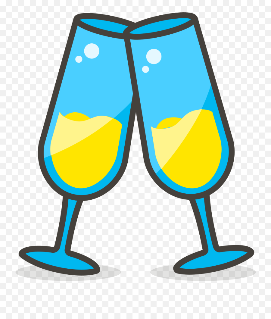 Champagne Glasses Clipart Png - Clicking Glasses Clip Art Emoji,Champagne Glasses Clipart