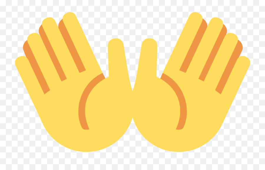 Open Hand Emoji Png Image With No - Open Hands Emoji Transparent Background,Hand Emoji Png