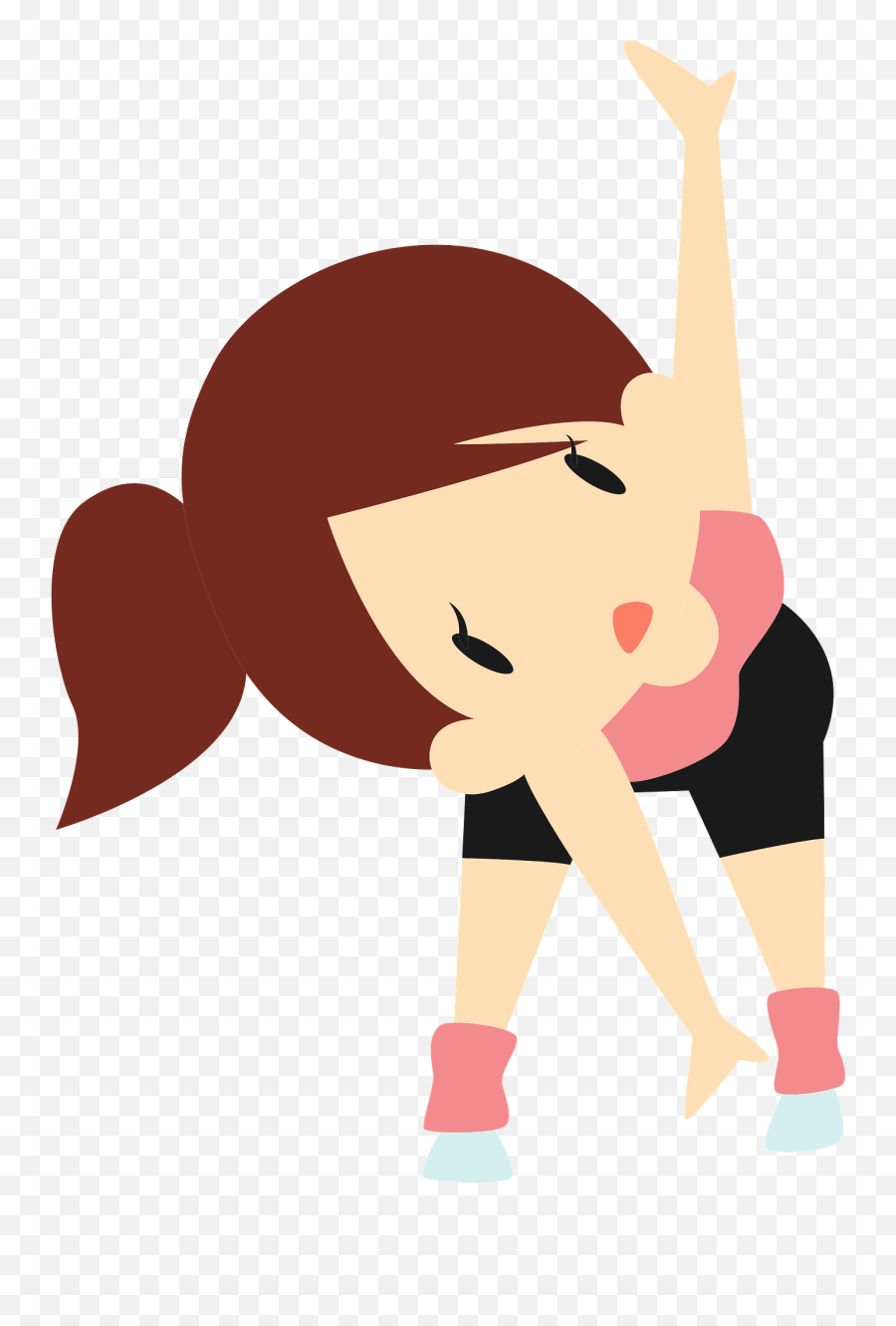 Woman Is Doing Aerobic Exercise Clipart - Water Park Emoji,Exercise Clipart
