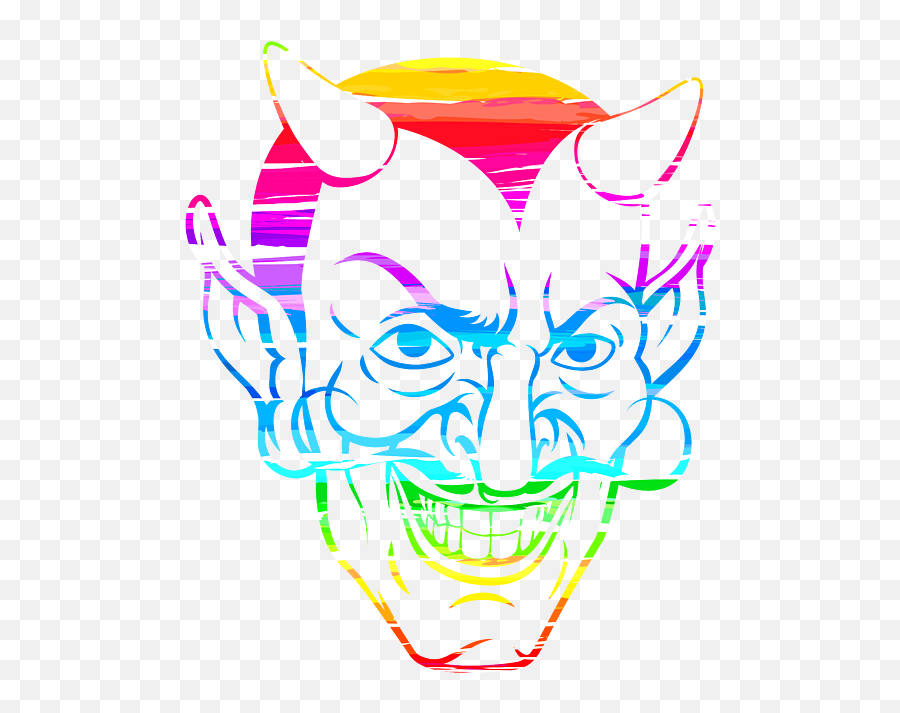 Abstract Devil Face Illustration Fleece Blanket For Sale By Emoji,Devil Face Png