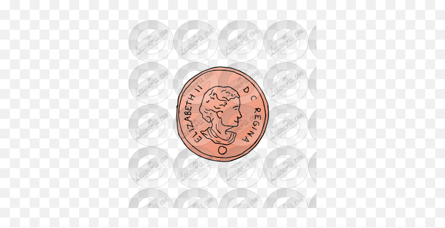 Penny Picture For Classroom Therapy - Quarter Emoji,Penny Clipart