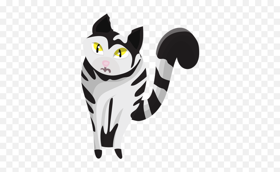 Striped Cat Illustration Transparent Png U0026 Svg Vector Emoji,Cat Vector Png
