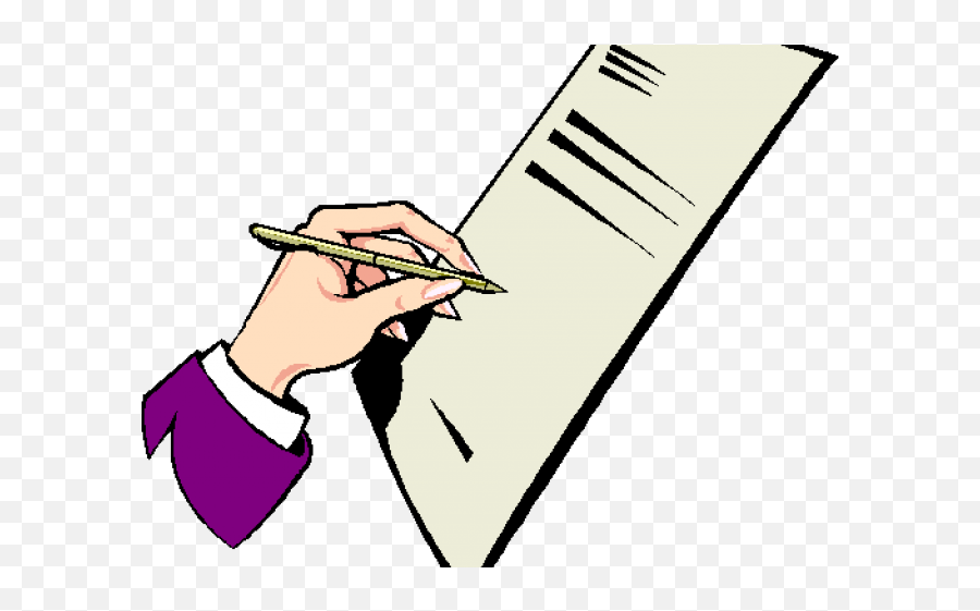 Signing Document Clipart Transparent Cartoon - Jingfm Emoji,Signing Clipart