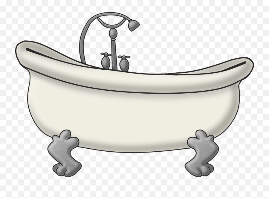 Download Hd Tub Clipart Book - Water Tap Emoji,Bathtub Clipart