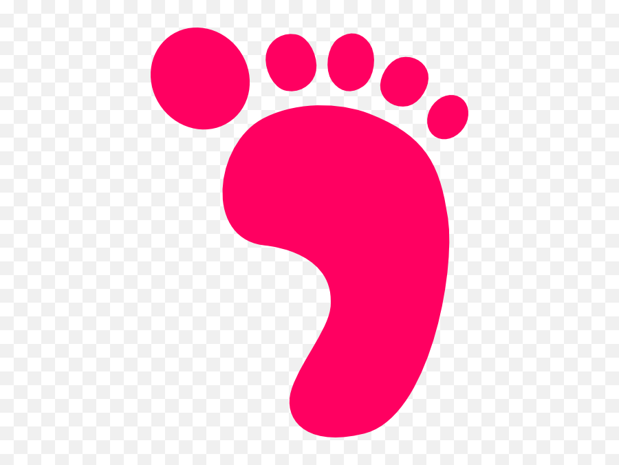 Download Footprint Clipart Baby Footprint - Pink Footprint Clipart Emoji,Footprint Clipart