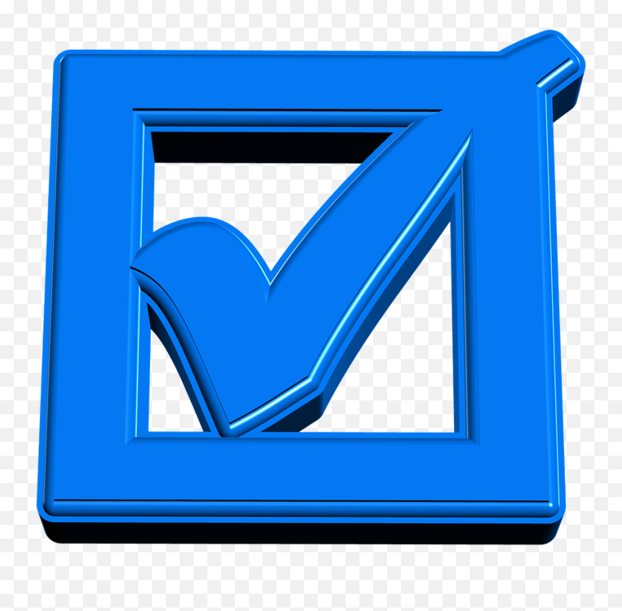 Blue Check Mark Transparent Background - Portable Network Graphics Emoji,Check Mark Transparent