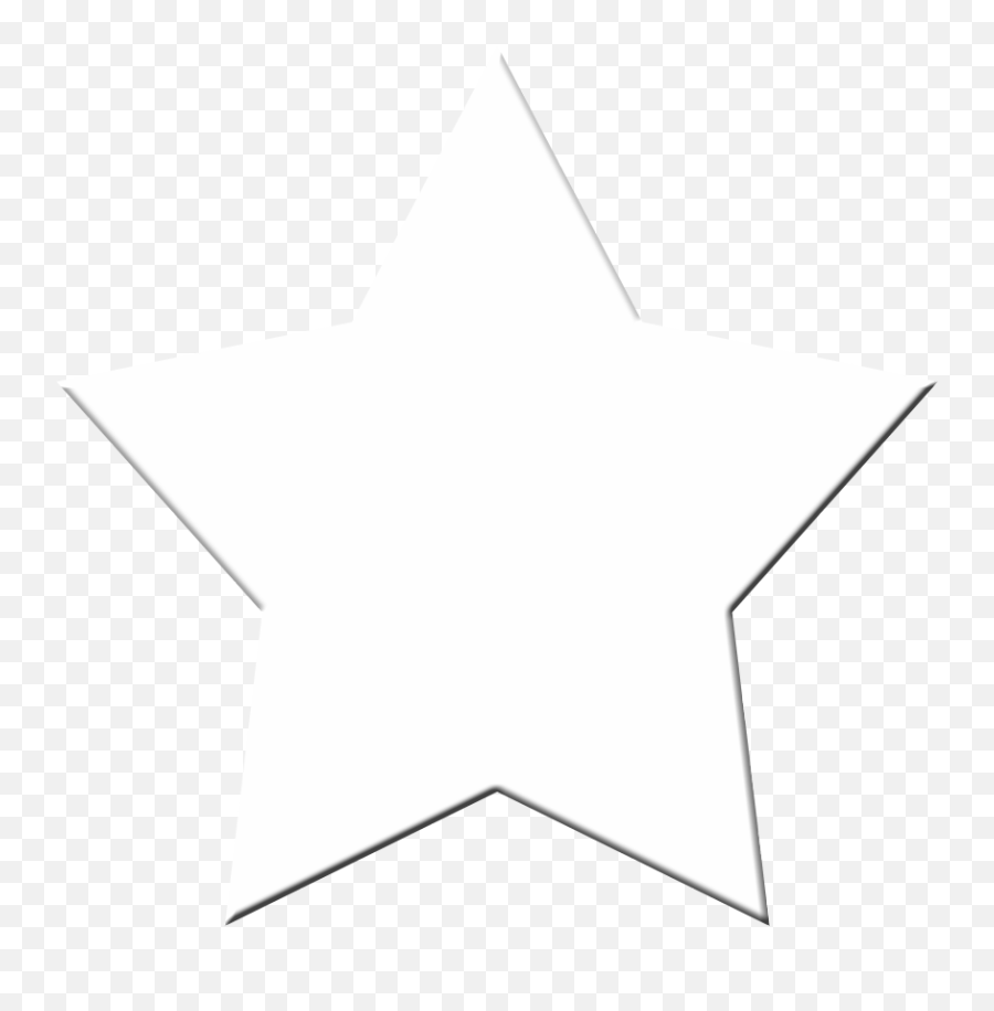 White Star 2 Icon - Clipart White Star Transparent Background Emoji,White Star Transparent
