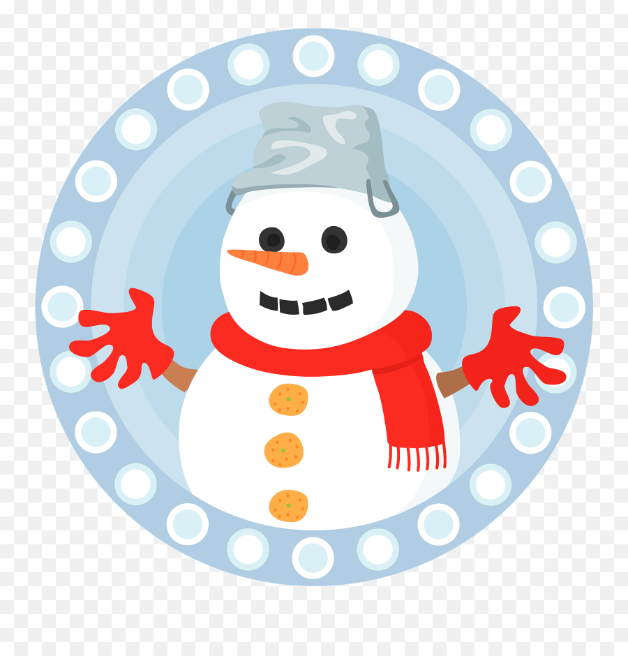 Snowman Winter Clipart - Happy Emoji,Winter Clipart