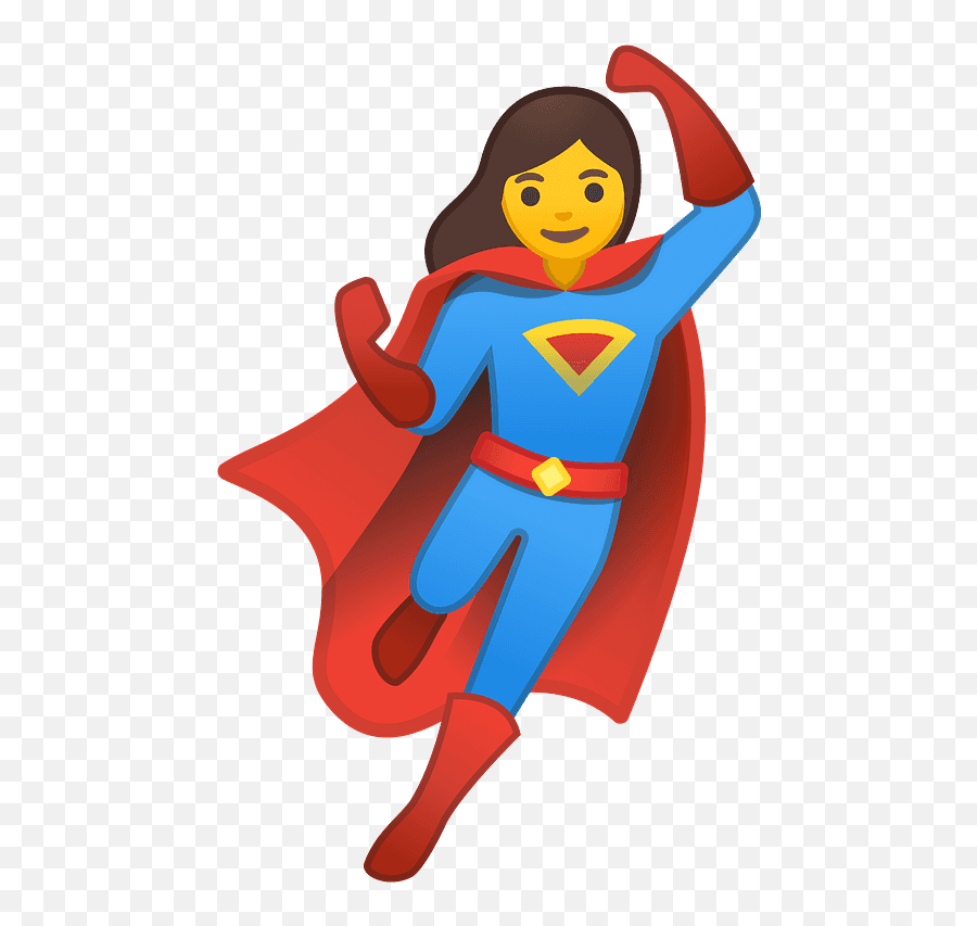 Woman Superhero Emoji Clipart Free Download Transparent - New Superhero Emoji,Hero Clipart