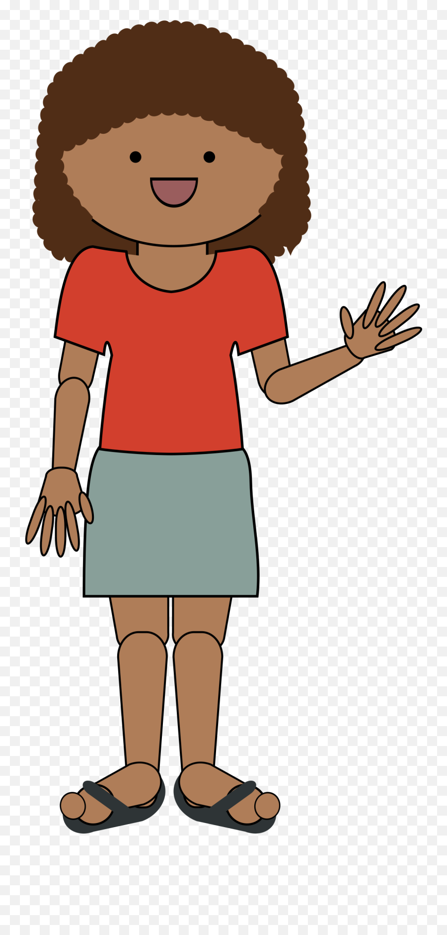 People Clipart Summer People Summer - Transparent Girl Waving Png Emoji,People Clipart