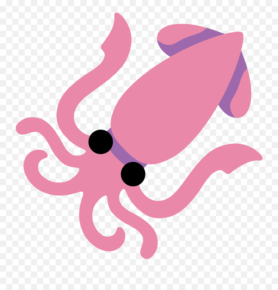 Squid Clipart Svg - Squid Emojis,Squid Clipart