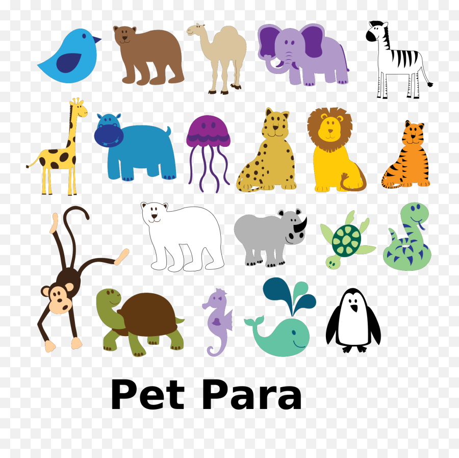 Clipart Children Animal Clipart - Clipart Animals Emoji,Animal Clipart
