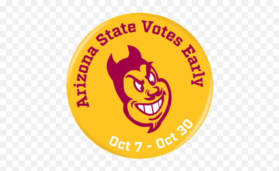 Arizona State Votes Early Asu Gif - Arizonastatevotesearly Asu Arizonastateuniversity Discover U0026 Share Gifs Happy Emoji,Asu Logo