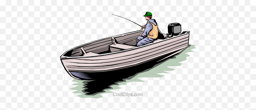Fisherman In Boat Royalty Free Vector - Barco Com Pescador Png Emoji,Fisherman Clipart