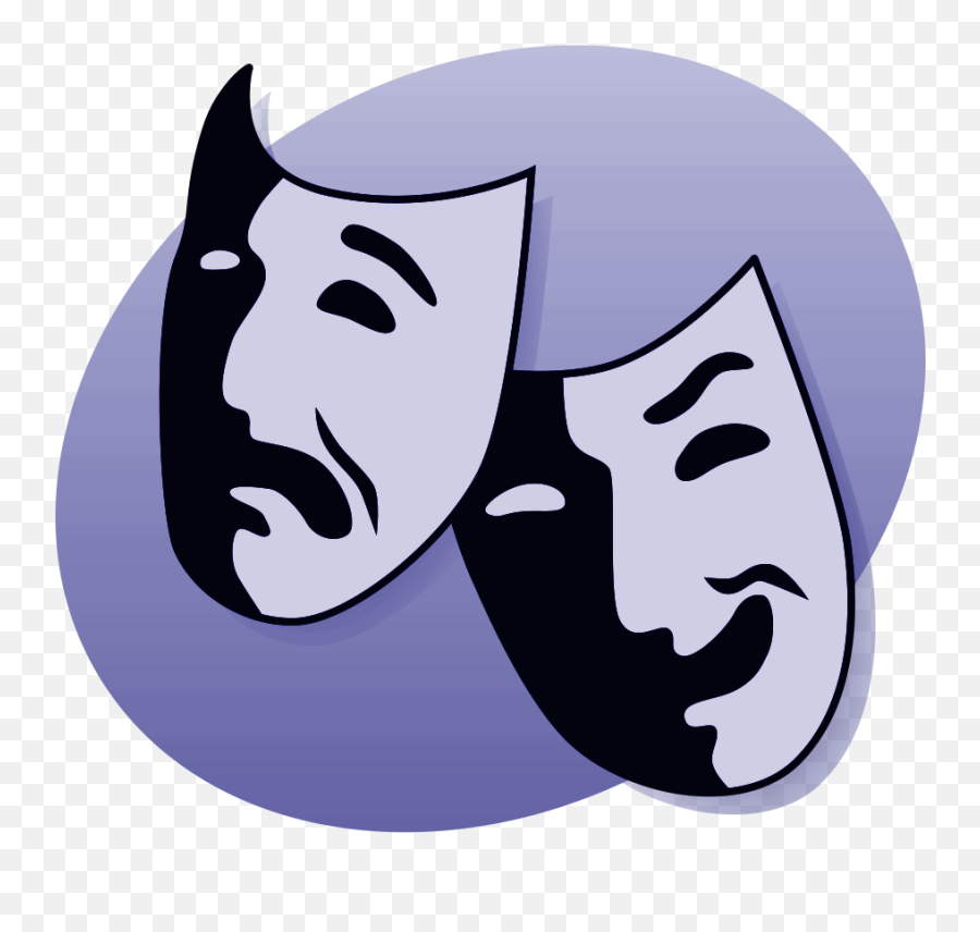 Drama Icons Mask Drawing Free Image Download - Mood Swings Png Emoji,Theater Masks Clipart