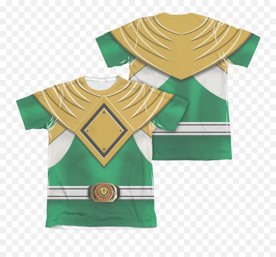 Mighty Morphin Power With Great T - Power Rangers Green Ranger T Shirts Emoji,Mighty Morphin Power Rangers Logo
