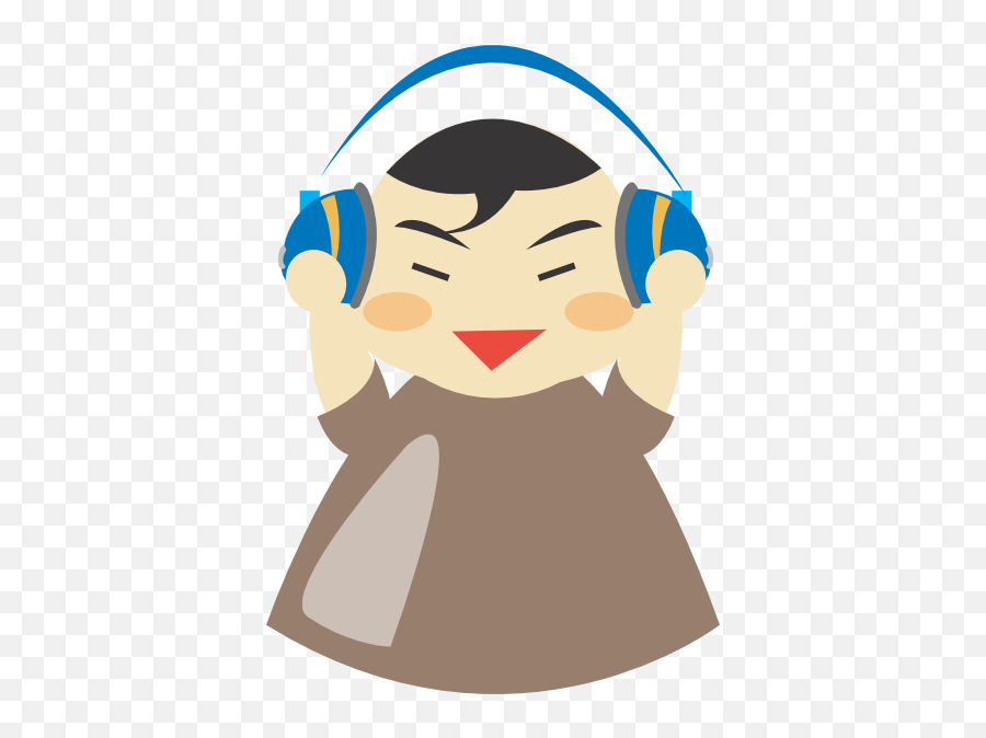 Headphone Clipart Png In This 3 Piece Headphone Svg Clipart - Gambar Kartun Pake Headset Emoji,Headphones Clipart
