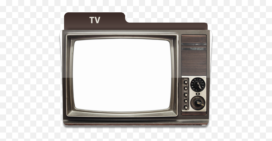 Tv Shows Folder Icon - Pantalla De Television Antigua Emoji,Transparent Television Series