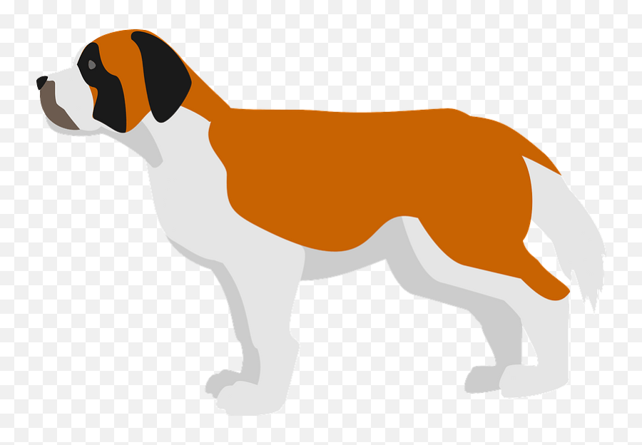 St Bernard Dog Clipart Free Download Transparent Png - St Bernard Cartoon Transparent Background Emoji,Dog Clipart Transparent Background