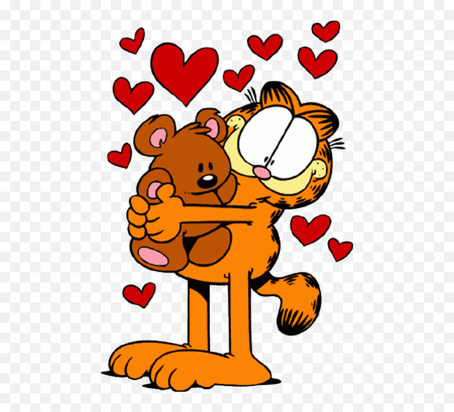 Imagen Relacionada - Garfield Hug Emoji,Garfield Png