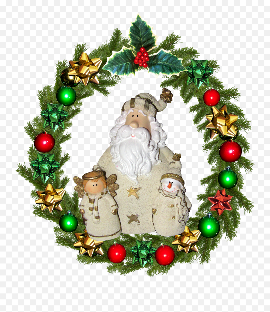 Wreath Christmas Wreath Christmas Decoration Decorwreath - Ghirlanda Natalizia Gif Trasparente Emoji,Christmas Decor Png
