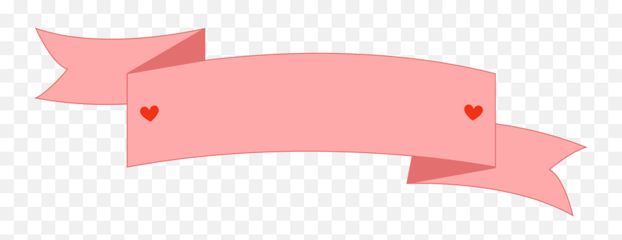 Blank Pink Banner Clipart - Horizontal Emoji,Banner Clipart