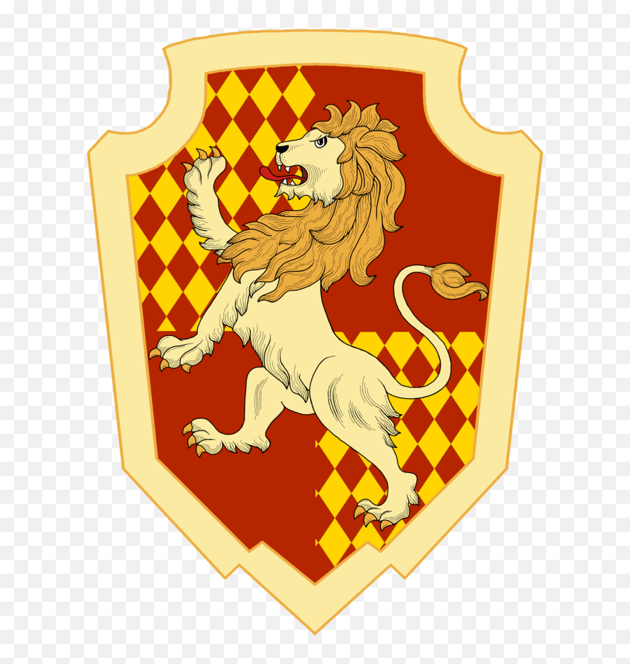 Gryffindor House Crest By - East African Lion Emoji,Gryffindor Png