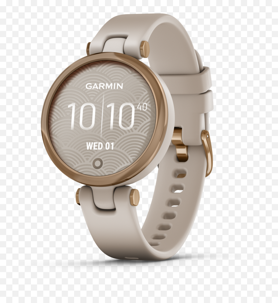 Garmin Lily - Sport Edition Rose Gold Bezel With Light Sand Case And Silicone Band Garmin Lily Emoji,Rose Gold Png