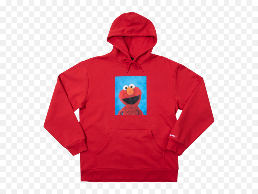 Sesame Street Elmo Red Hoodie - Hooded Emoji,Sesame Street Logo