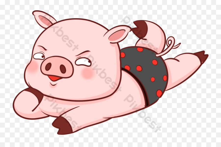 Cartoon Pink Cute Pig Png Element Png Images Psd Free Emoji,Piglet Png