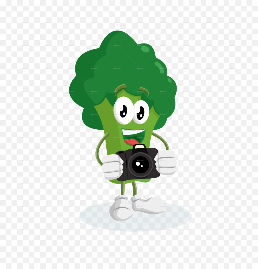 Broccoli Mascot By Artsawomateng Graphicriver Emoji,Broccoli Transparent Background