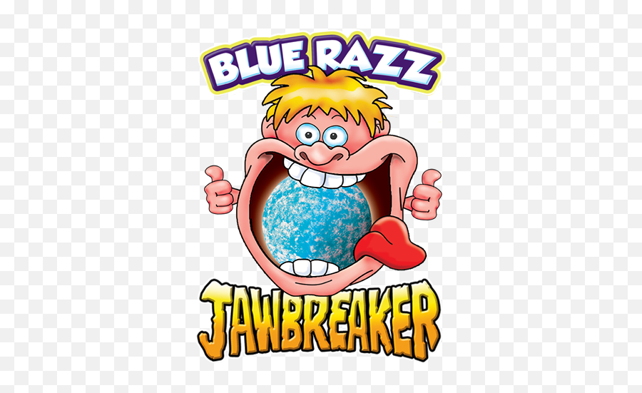 Blue Razz Jawbreaker - Jaw Breaker Clipart 388x478 Png Emoji,Jaw Clipart