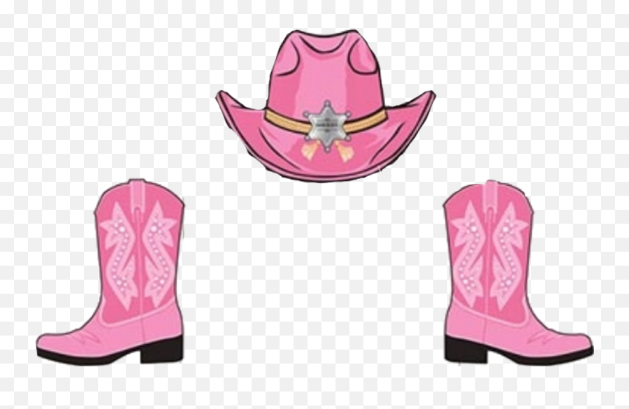 Cowboy Boots And Hat Png - Cowgirl Boot Hat Clipart Emoji,Cowboy Boots Clipart