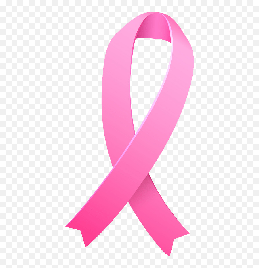 Breast Cancer Awareness Ribbon Template - Solid Emoji,Cancer Ribbon Clipart