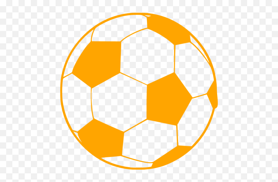 Orange Soccer 3 Icon - Free Orange Sport Icons Transparent Orange Soccer Ball Emoji,Soccer Png