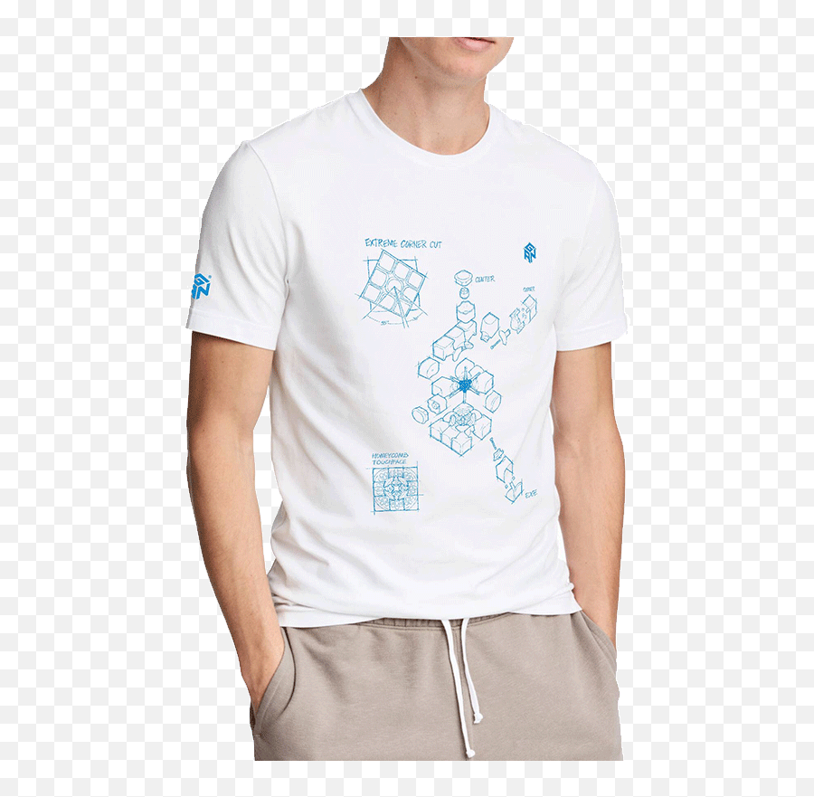 Download Ganshirtwhite - Gan Cube Shirt Png Image With No Short Sleeve Emoji,White Shirt Png