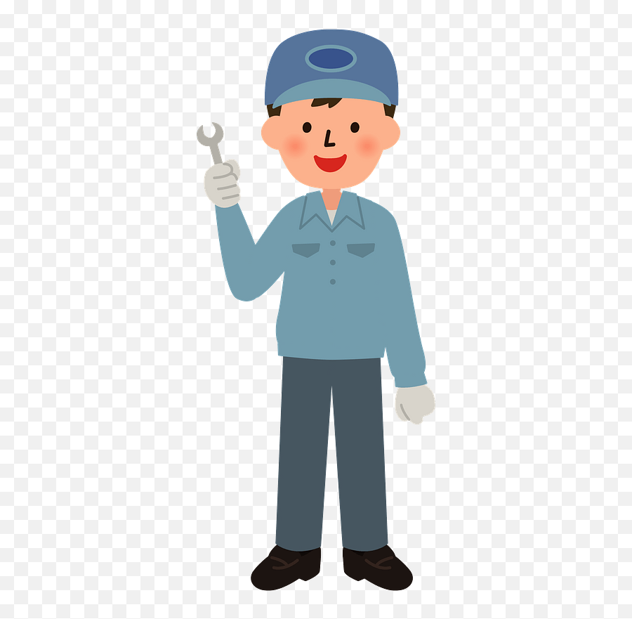Mechanic Man Clipart - Tradesman Emoji,Mechanic Clipart